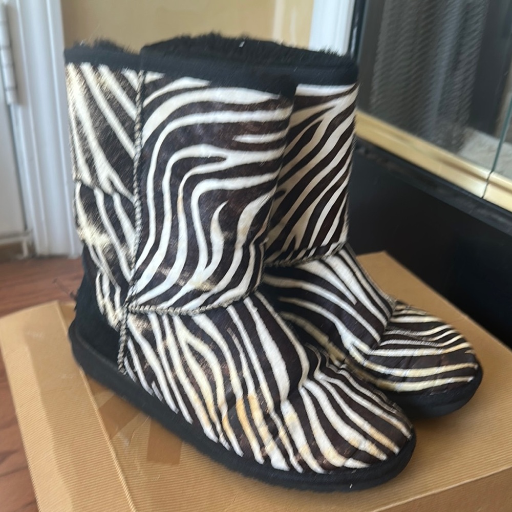 Zebra Print Women's Boots